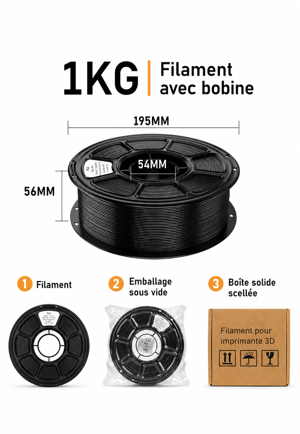 Mega Pack PLA 3D – 12 Couleurs Assorties | 1,75 mm | 15,6 kg